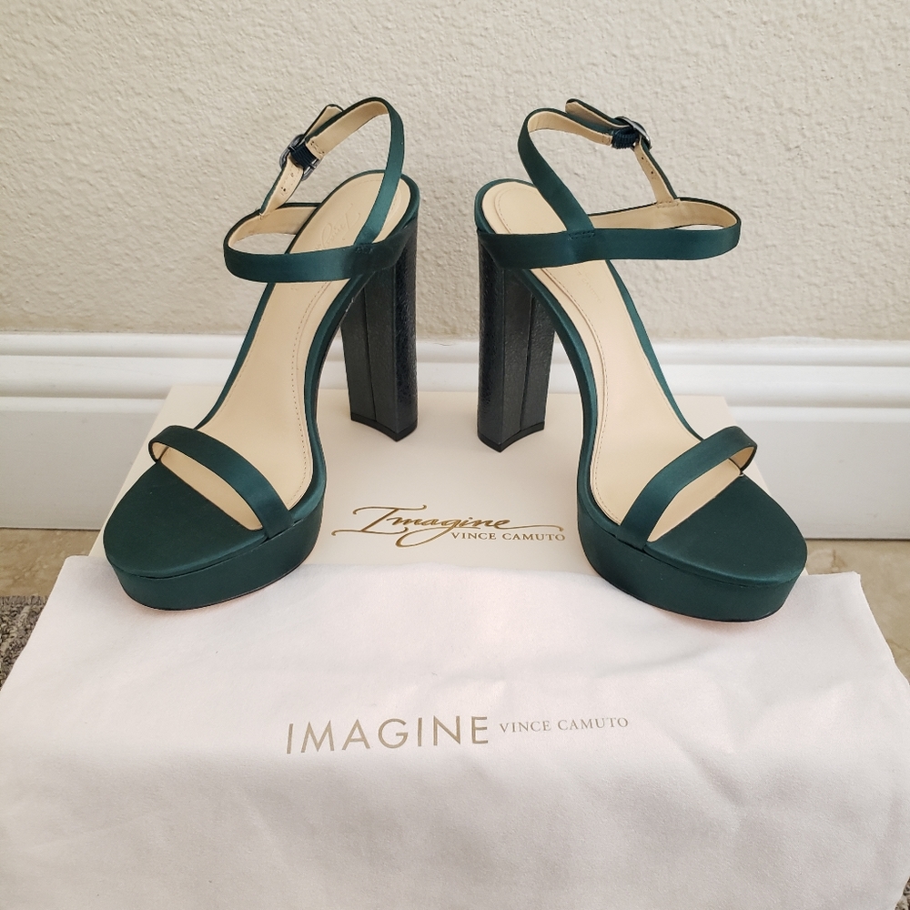 Vince Camuto Imagine Mika Green heels New size 6.5